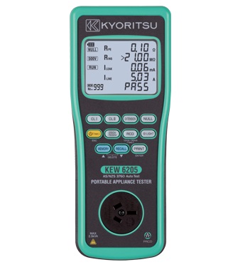 Đánh giá chuyên sâu thiết bị kiểm tra an toàn điện KYORITSU 6205