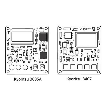 So sánh kỹ thuật sản phẩm: Bo mạch chính máy đo điện trở cách điện KYORITSU 3005A và Kyoritsu 8407