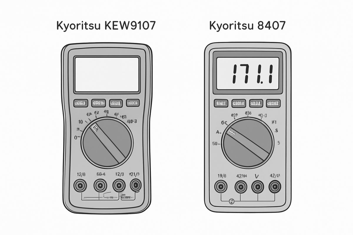 So sánh kỹ thuật sâu giữa KYORITSU KEW9107 và Kyoritsu 8407