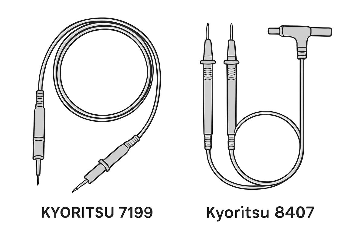 So sánh kỹ thuật sản phẩm dây kết nối KYORITSU 7199 và Kyoritsu 8407